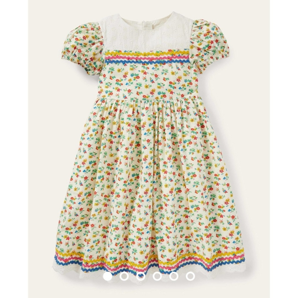 Mini Boden Ric Rac Woven Dress